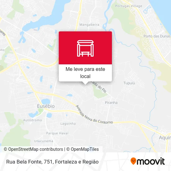 Rua Bela Fonte, 751 mapa