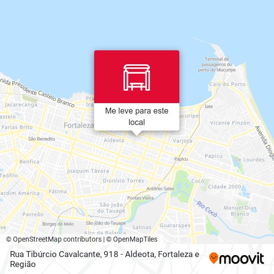 Rua Tibúrcio Cavalcante, 918 - Aldeota mapa