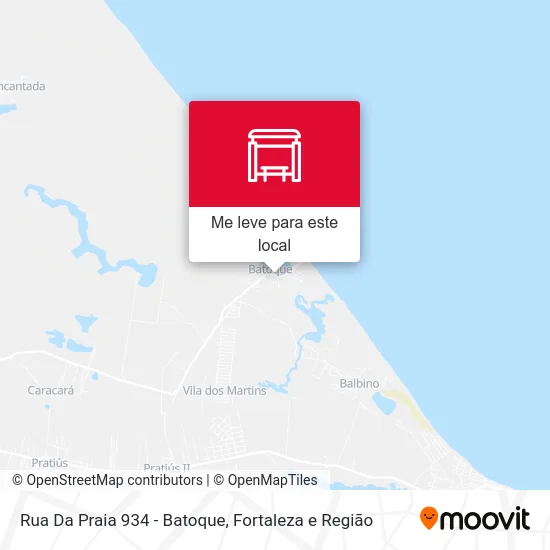 Rua Da Praia 934 - Batoque mapa
