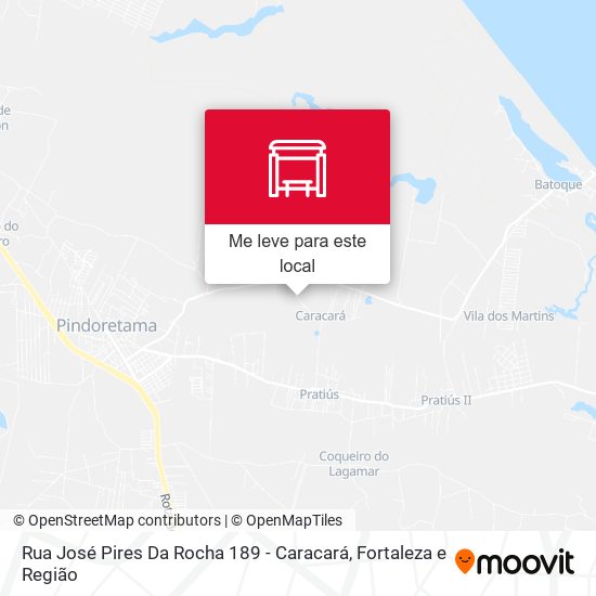 Rua José Pires Da Rocha 189 - Caracará mapa