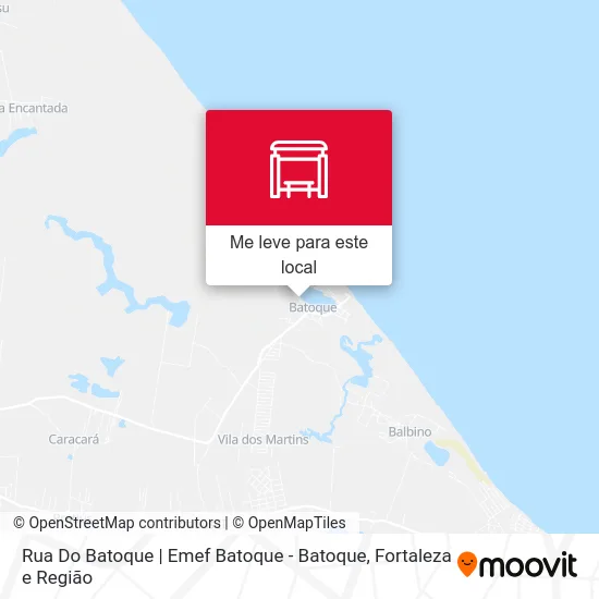 Rua Do Batoque | Emef Batoque - Batoque mapa
