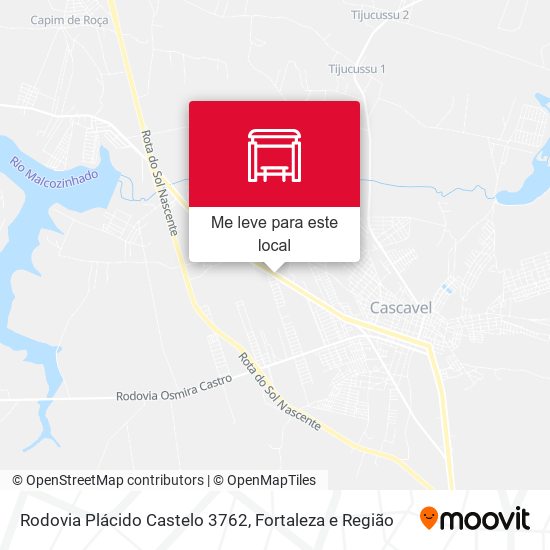 Rodovia Plácido Castelo 3762 mapa