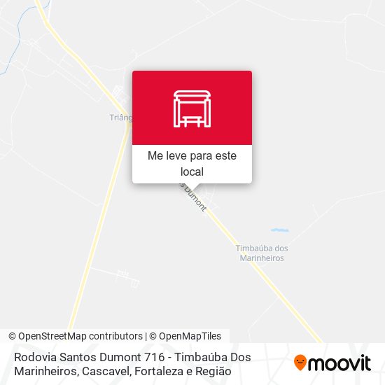 Rodovia Santos Dumont 716 - Timbaúba Dos Marinheiros, Cascavel mapa