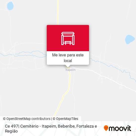 Ce 497| Cemitério - Itapeim, Beberibe mapa