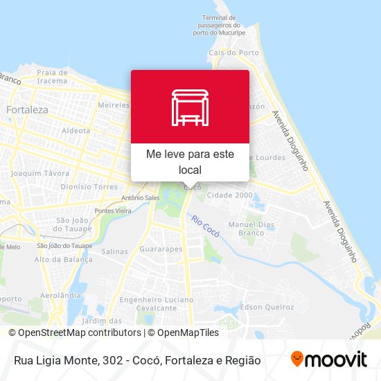 Rua Ligia Monte, 302 - Cocó mapa