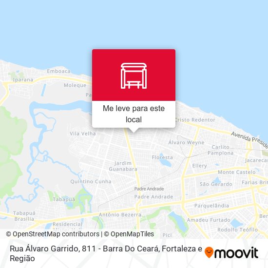 Rua Álvaro Garrido, 811 - Barra Do Ceará mapa