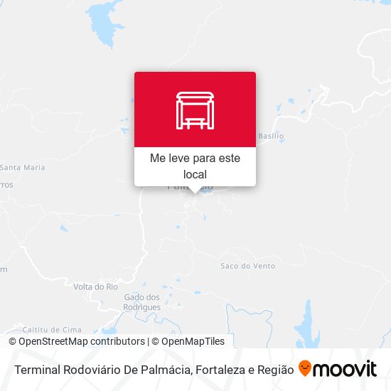 Terminal Rodoviário De Palmácia mapa