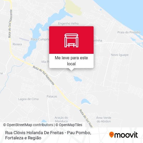Rua Clóvis Holanda De Freitas - Pau Pombo mapa