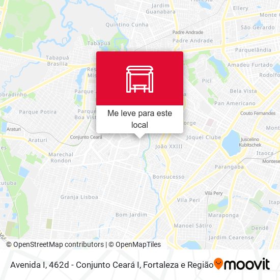 Avenida I, 462d - Conjunto Ceará I mapa