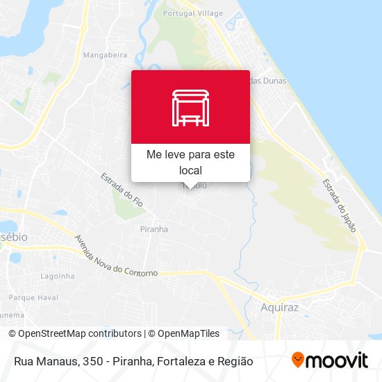 Rua Manaus, 350 - Piranha mapa