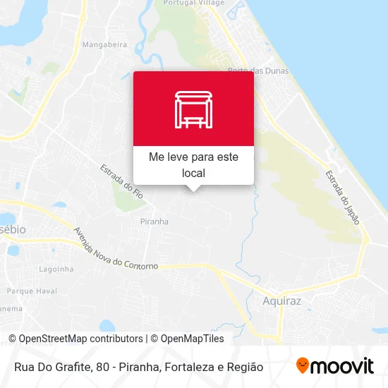 Rua Do Grafite, 80 - Piranha mapa