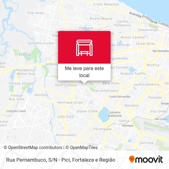 Rua Pernambuco, S/N - Pici mapa