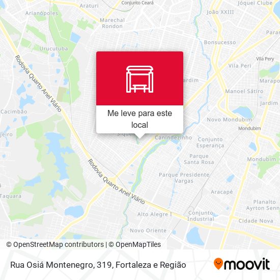 Rua Osiá Montenegro, 319 mapa
