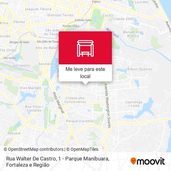 Rua Walter De Castro, 1 - Parque Manibuara mapa
