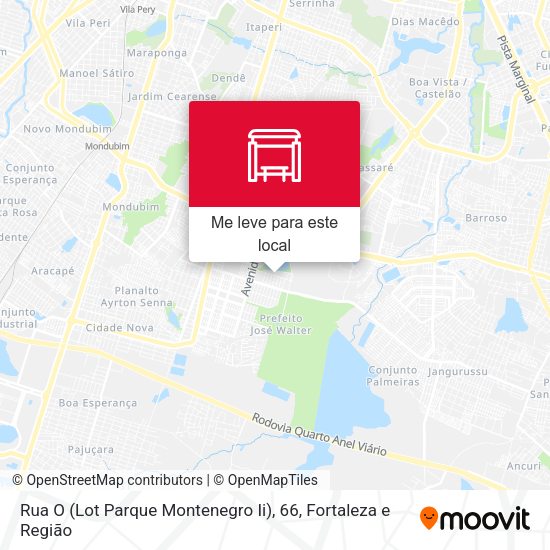 Rua O (Lot Parque Montenegro Ii), 66 mapa