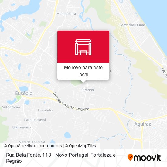 Rua Bela Fonte, 113 - Novo Portugal mapa
