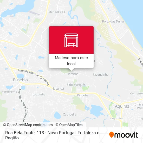 Rua Bela Fonte, 113 - Novo Portugal mapa