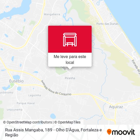 Rua Assis Mangaba, 189 - Olho D'Água mapa