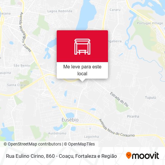 Rua Eulino Cirino, 860 - Coaçu mapa