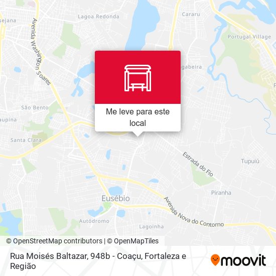 Rua Moisés Baltazar, 948b - Coaçu mapa