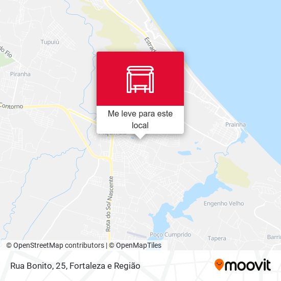 Rua Bonito, 25 mapa