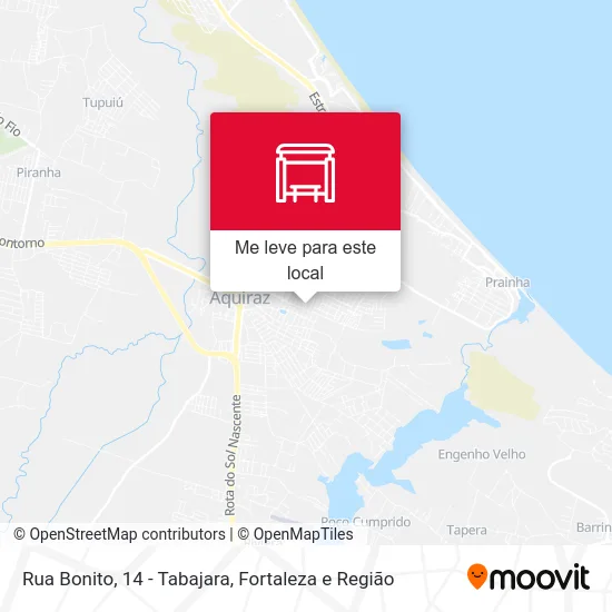 Rua Bonito, 14 - Tabajara mapa