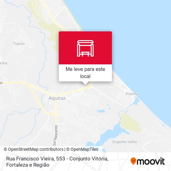 Rua Francisco Vieira, 553 - Conjunto Vitória mapa