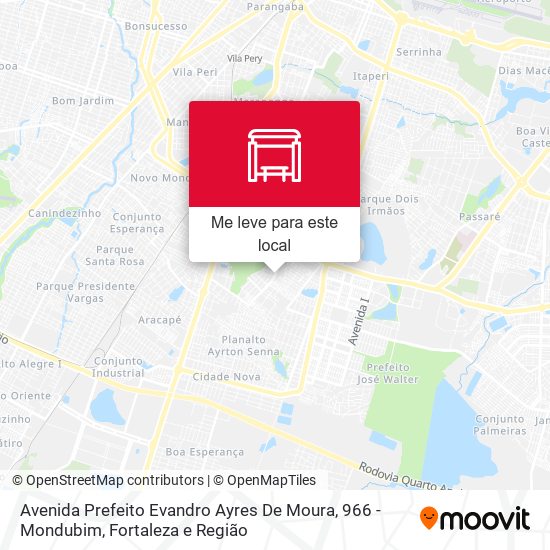 Avenida Prefeito Evandro Ayres De Moura, 966 - Mondubim mapa