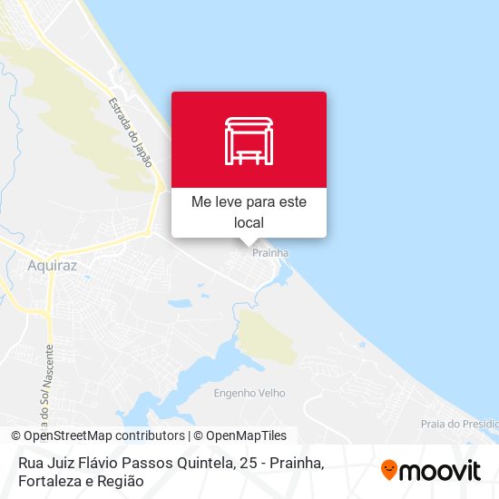 Rua Juiz Flávio Passos Quintela, 25 - Prainha mapa