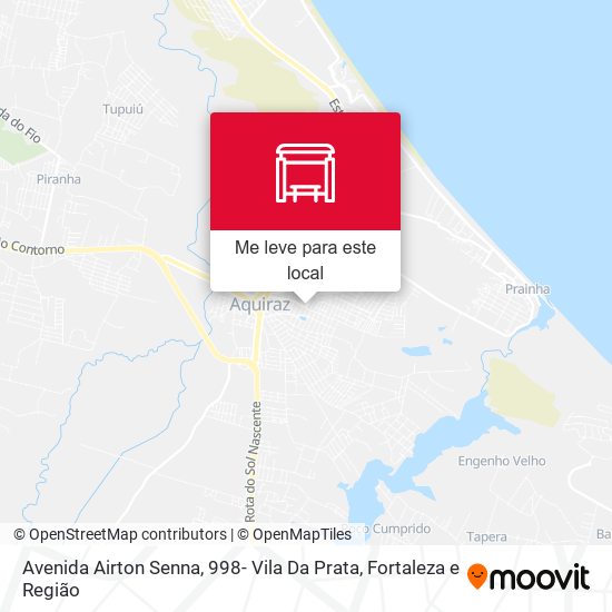 Avenida Airton Senna, 998- Vila Da Prata mapa