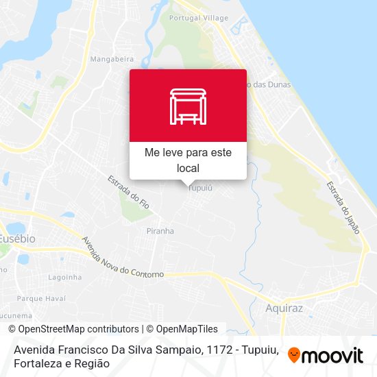 Avenida Francisco Da Silva Sampaio, 1172 - Tupuiu mapa