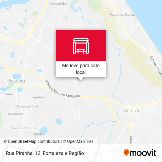 Rua Piranha, 12 mapa