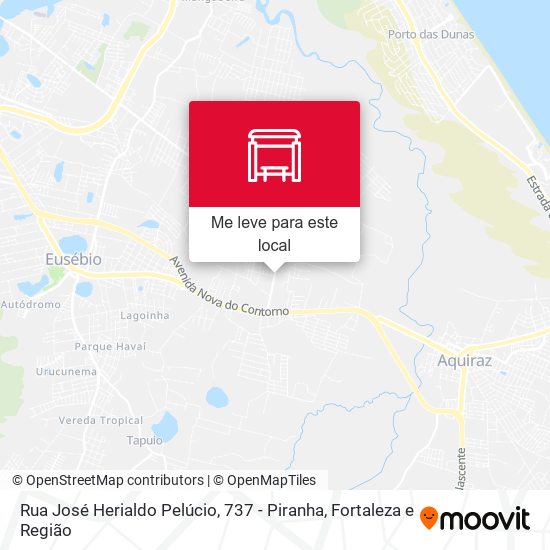 Rua José Herialdo Pelúcio, 737 - Piranha mapa