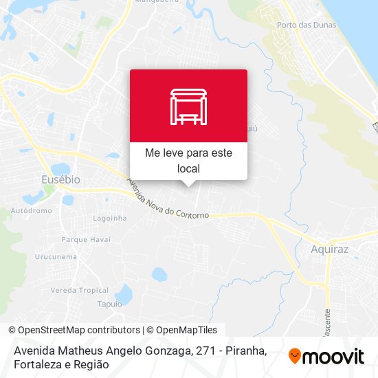 Avenida Matheus Angelo Gonzaga, 271 - Piranha mapa