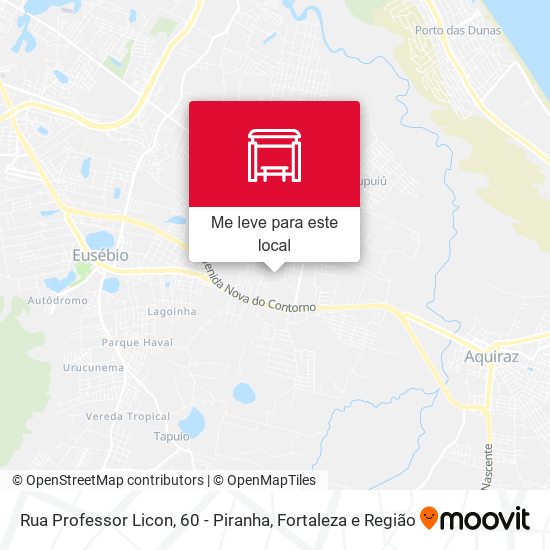 Rua Professor Licon, 60 - Piranha mapa