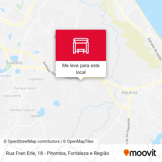 Rua Fran Erle, 18 - Pitomba mapa