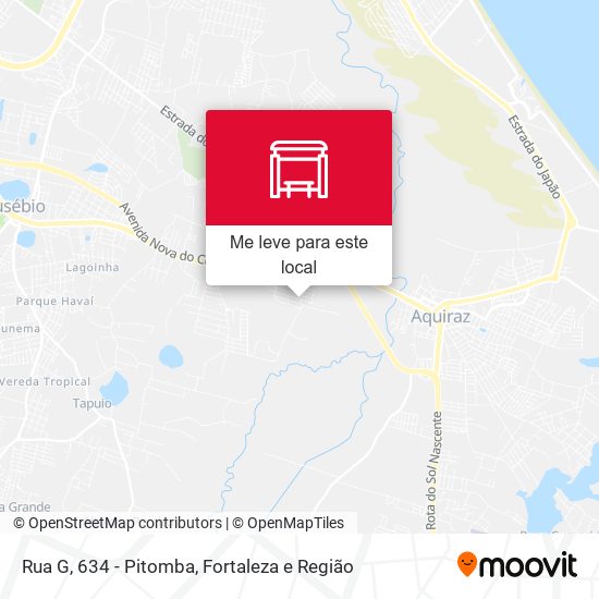 Rua G, 634 - Pitomba mapa