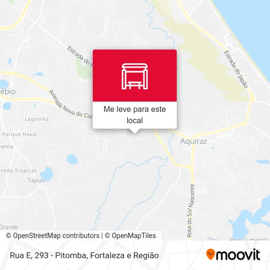 Rua E, 293 - Pitomba mapa