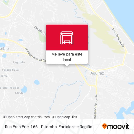 Rua Fran Erle, 166 - Pitomba mapa