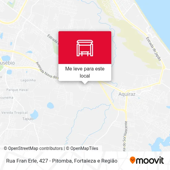 Rua Fran Erle, 427 - Pitomba mapa