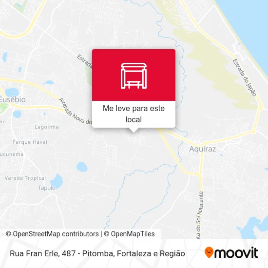 Rua Fran Erle, 487 - Pitomba mapa
