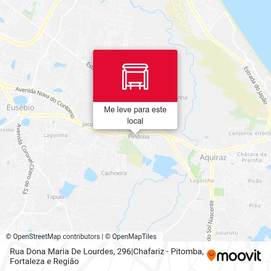 Rua Dona Maria De Lourdes, 296|Chafariz - Pitomba mapa