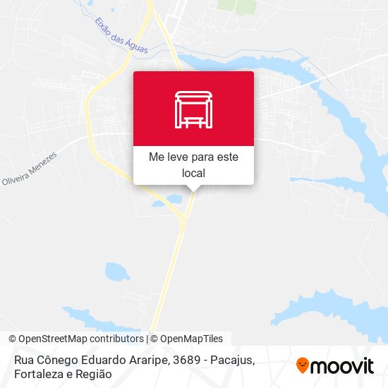 Rua Cônego Eduardo Araripe, 3689 - Pacajus mapa