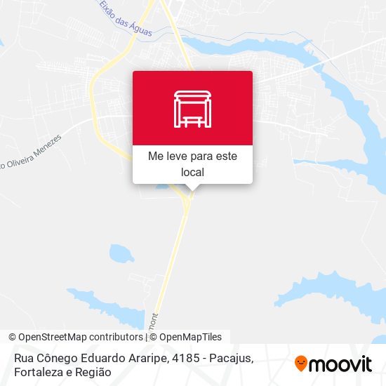 Rua Cônego Eduardo Araripe, 4185 - Pacajus mapa