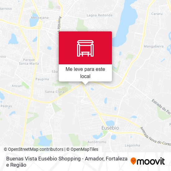 Buenas Vista Eusébio Shopping - Amador mapa