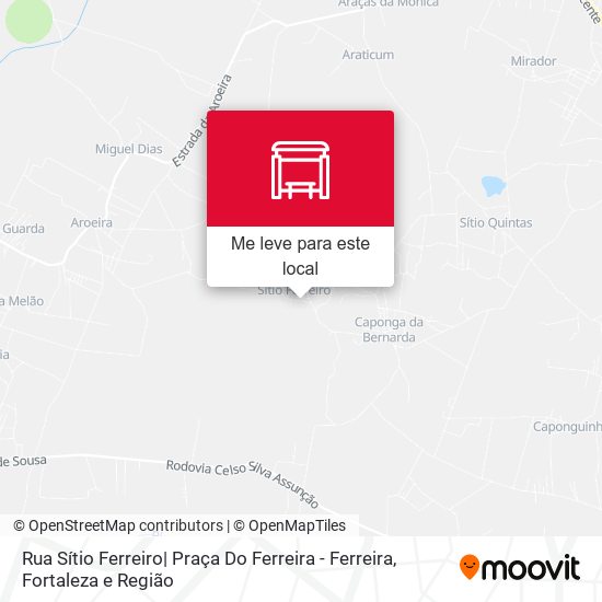 Rua Sítio Ferreiro| Praça Do Ferreira - Ferreira mapa