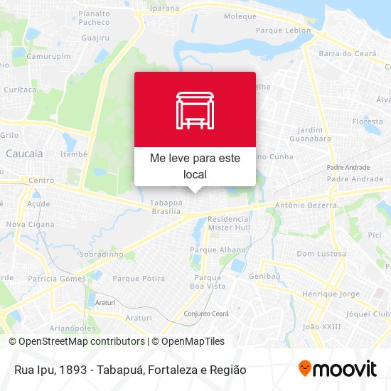 Rua Ipu, 1893 - Tabapuá mapa