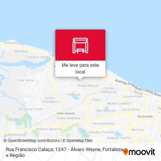 Rua Francisco Calaça, 1247 - Álvaro Weyne mapa