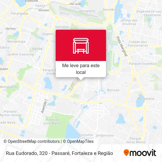 Rua Eudorado, 320 - Passaré mapa