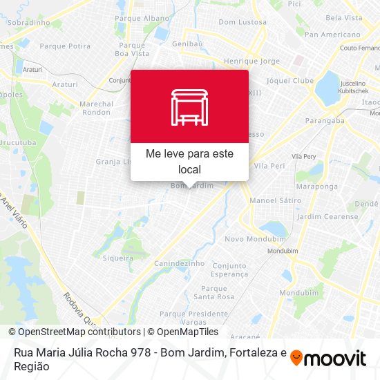 Rua Maria Júlia Rocha 978 - Bom Jardim mapa